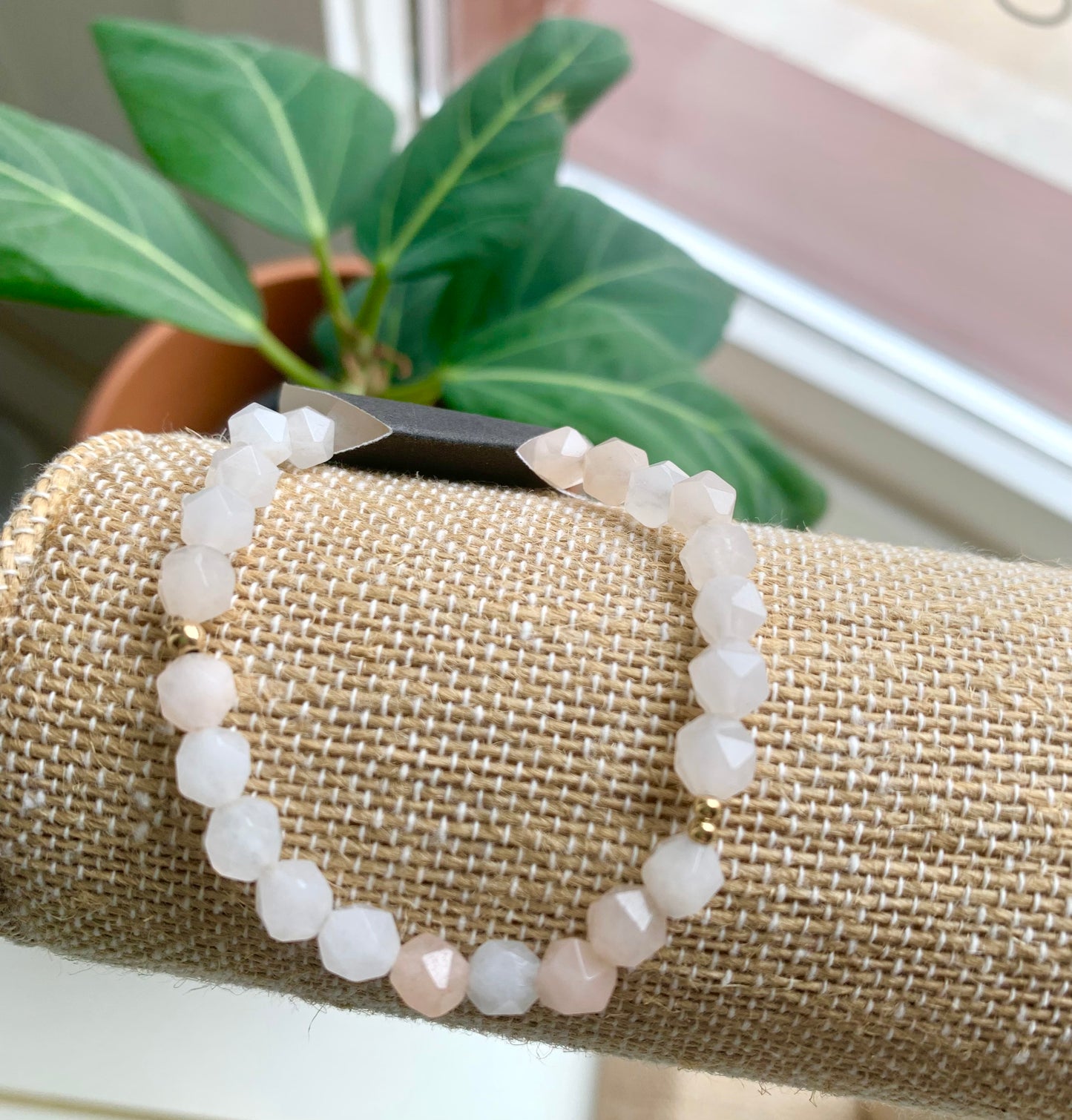 Pink Aventurine & Gold Bracelet