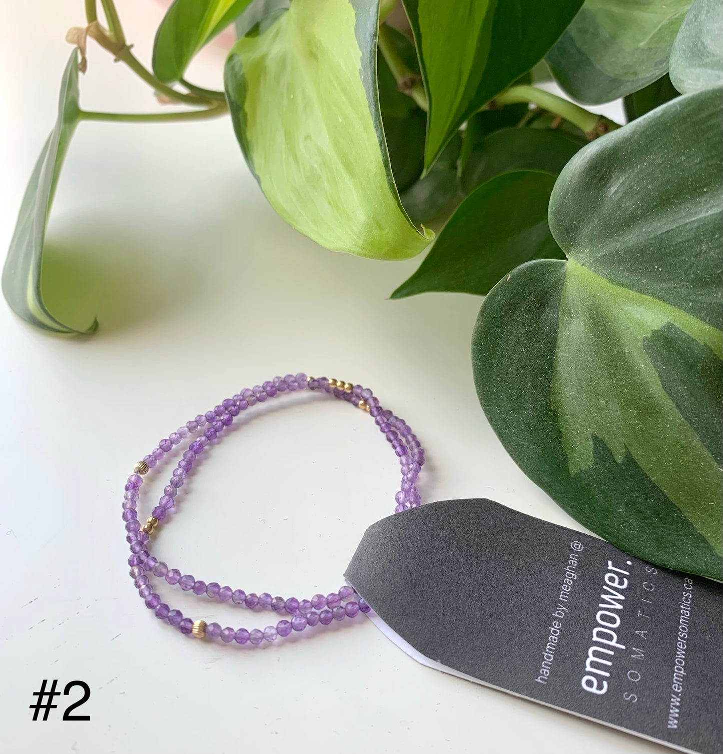 Amethyst & Gold Bracelet