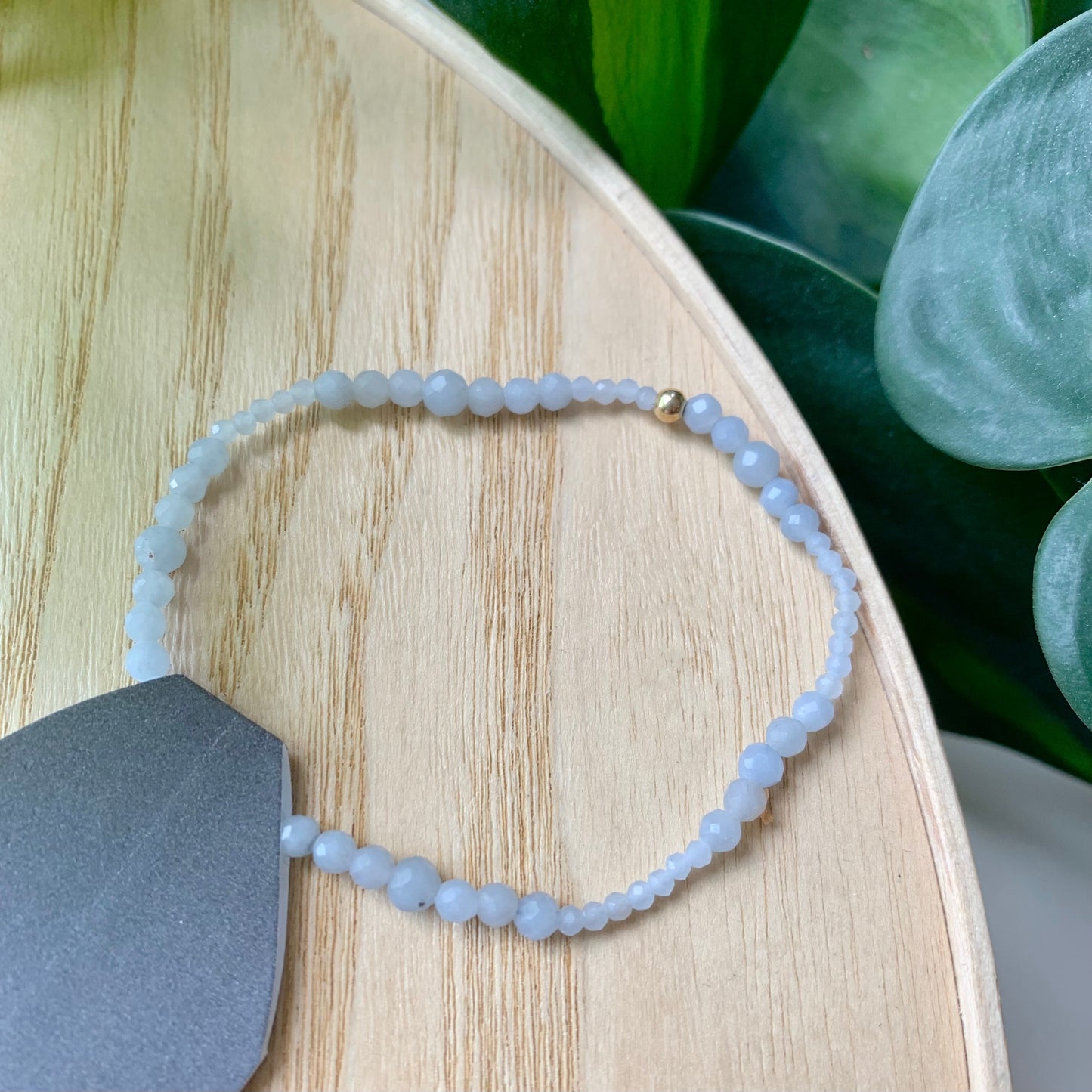 Angelite & Gold Bracelet