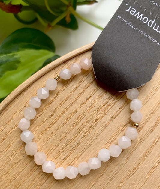 Pink Aventurine & Gold Bracelet