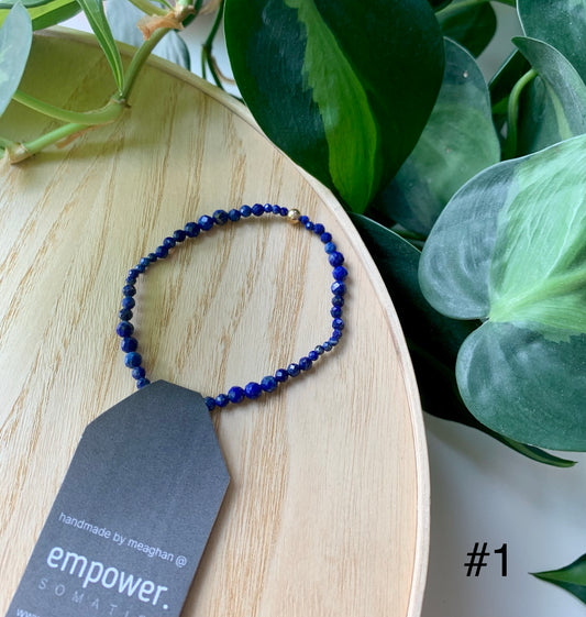 Lapis Lazuli & Gold Bracelet